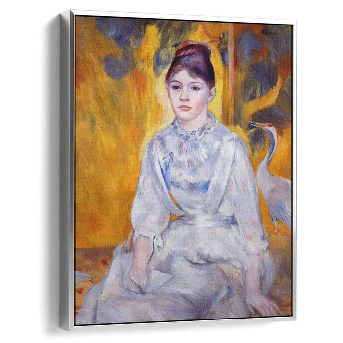 Young Woman with Crane (1886) by Pierre-Auguste Renoir