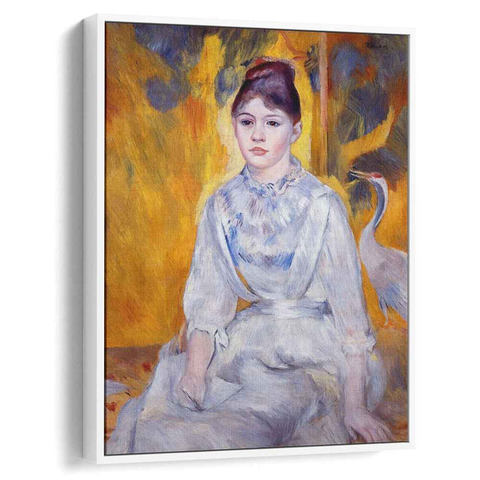 Young Woman with Crane (1886) by Pierre-Auguste Renoir
