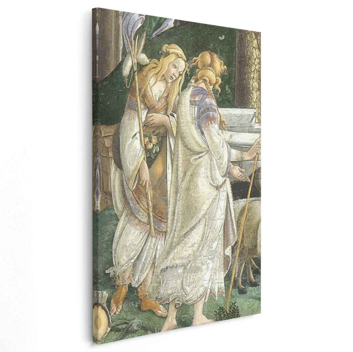 The Youth of Moses (detail) (1482) by Sandro Botticelli