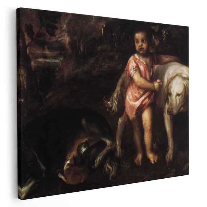 Youth with Dogs (1576) by Titian