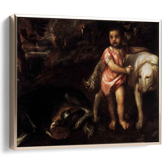 Youth with Dogs (1576) by Titian