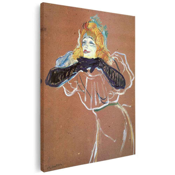 Yvette Guibert singing (1894) by Henri de Toulouse-Lautrec