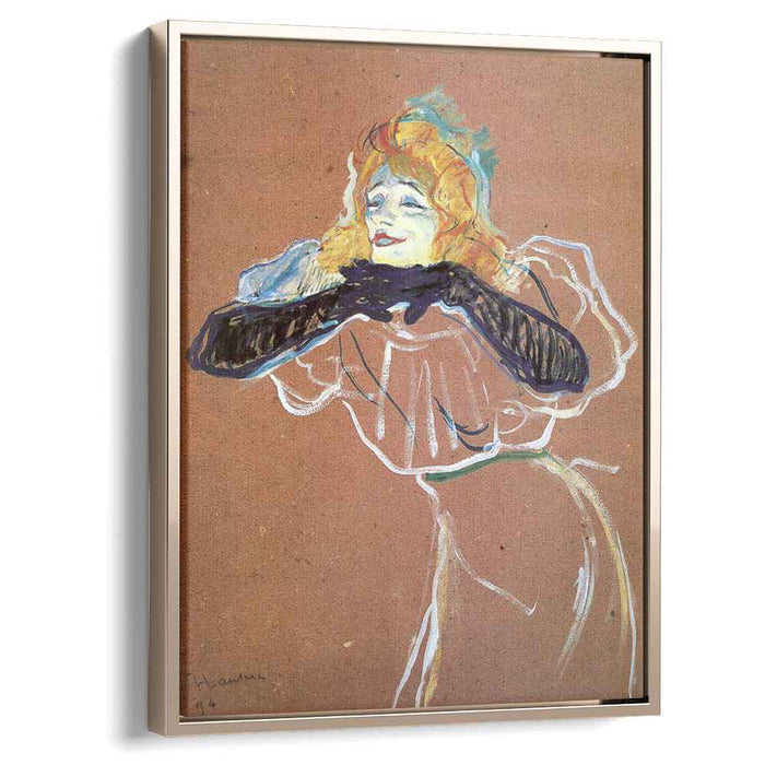 Yvette Guibert singing (1894) by Henri de Toulouse-Lautrec