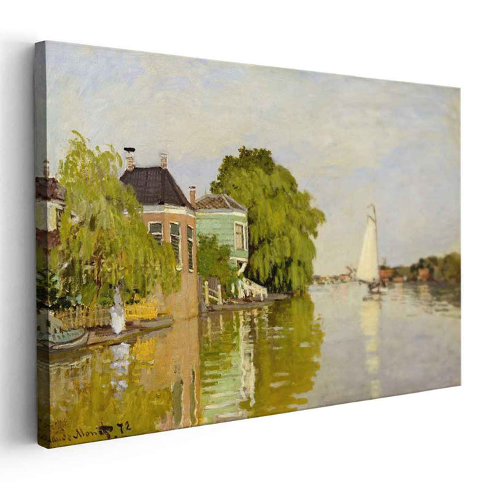 Houses on the Achterzaan (1871) by Claude Monet