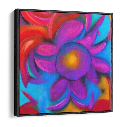 Abstract Flower Print - Canvas Art by Kanvah