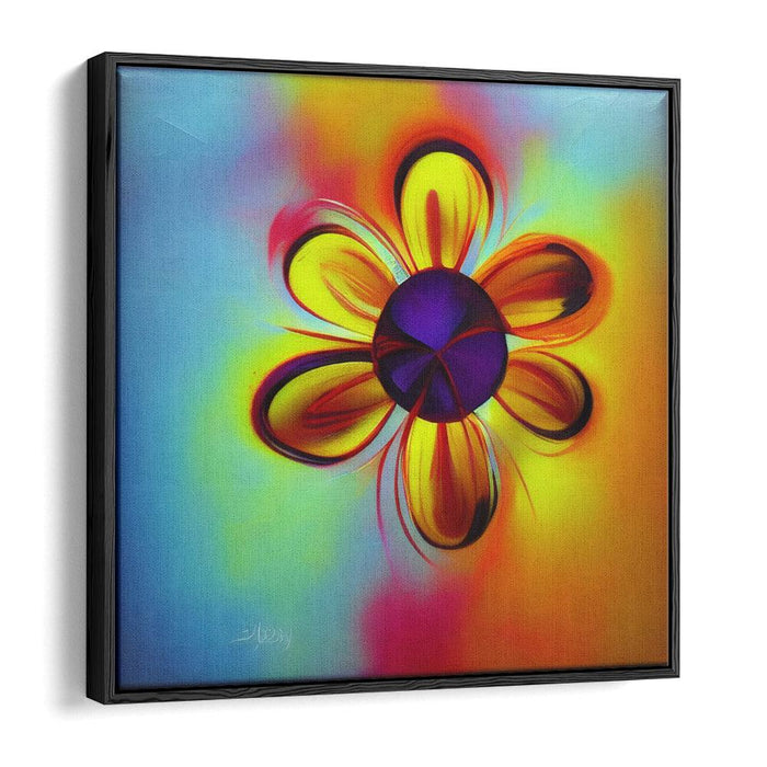 Abstract Flower Print - Canvas Art by Kanvah