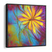 Abstract Flower Print - Canvas Art by Kanvah