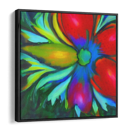 Abstract Flower Print - Canvas Art by Kanvah