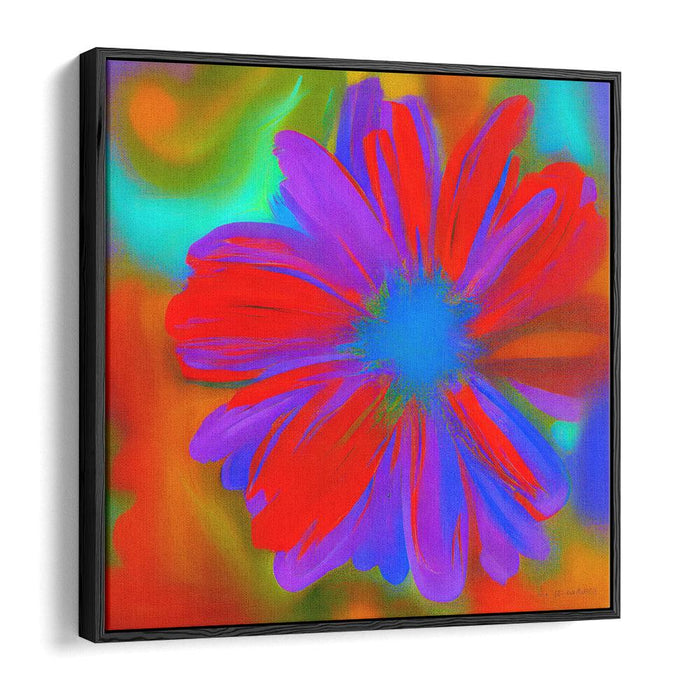 Abstract Flower Print - Canvas Art by Kanvah