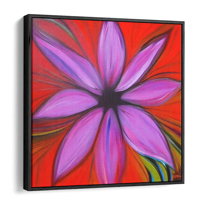 Abstract Flower Print - Canvas Art by Kanvah