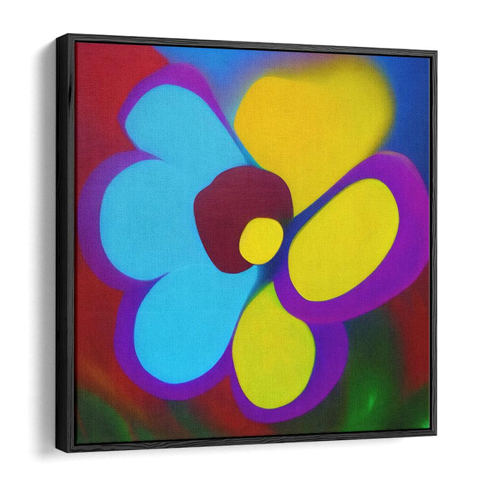 Abstract Flower Print - Canvas Art by Kanvah