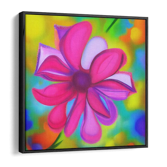 Abstract Flower Print - Canvas Art by Kanvah