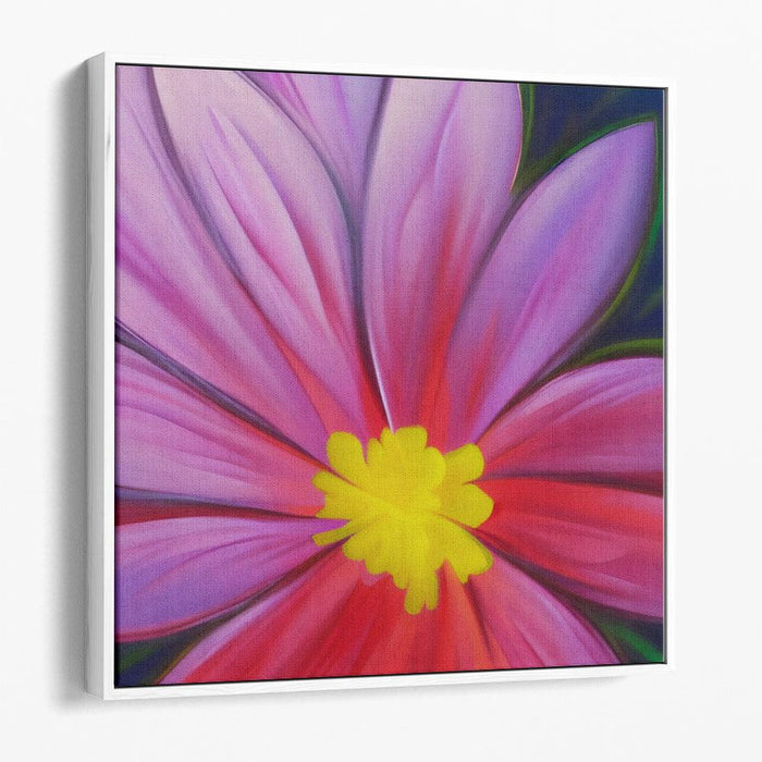 Abstract Flower Print - Canvas Art by Kanvah