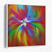 Abstract Flower Print - Canvas Art by Kanvah