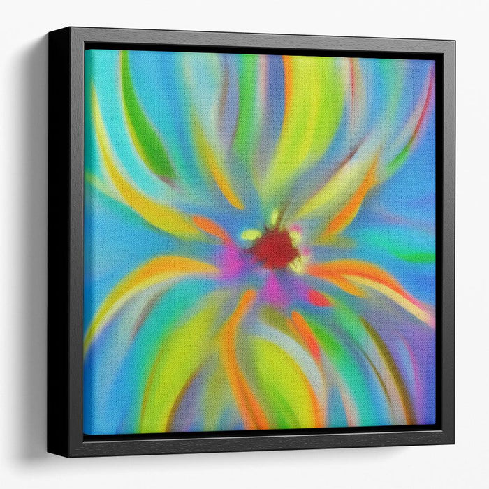 Abstract Flower Print - Canvas Art by Kanvah