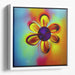 Abstract Flower Print - Canvas Art by Kanvah