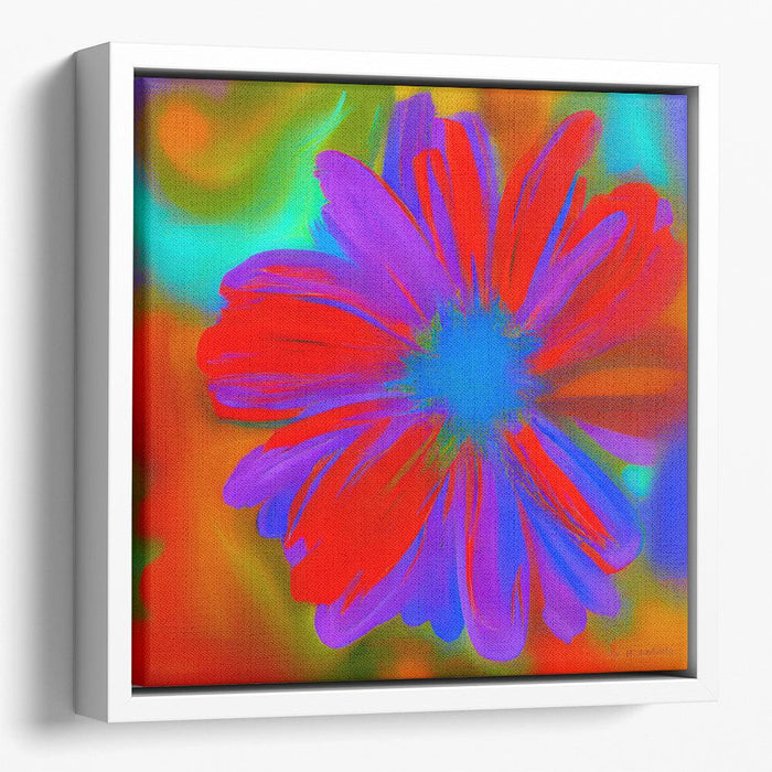 Abstract Flower Print - Canvas Art by Kanvah