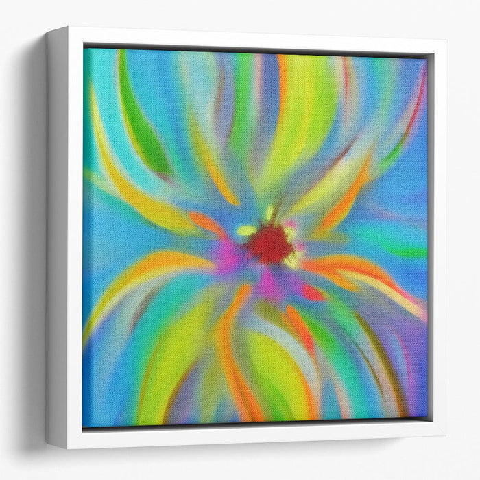 Abstract Flower Print - Canvas Art by Kanvah