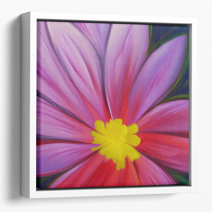 Abstract Flower Print - Canvas Art by Kanvah