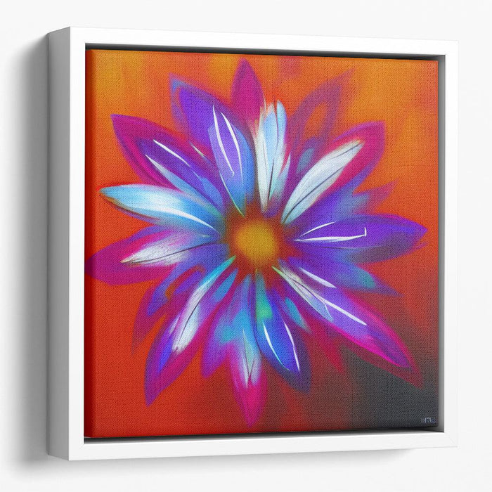 Abstract Flower Print - Canvas Art by Kanvah