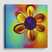 Abstract Flower Print - Canvas Art by Kanvah