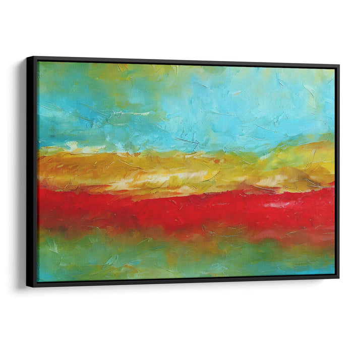 Abstract Rocky Mountains Print - Canvas Art Print by Kanvah