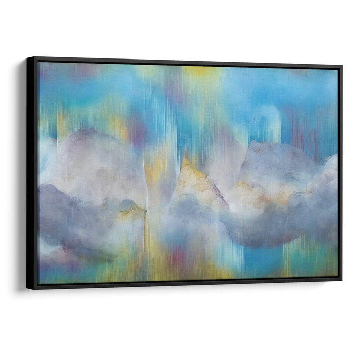 Abstract Rocky Mountains Print - Canvas Art Print by Kanvah