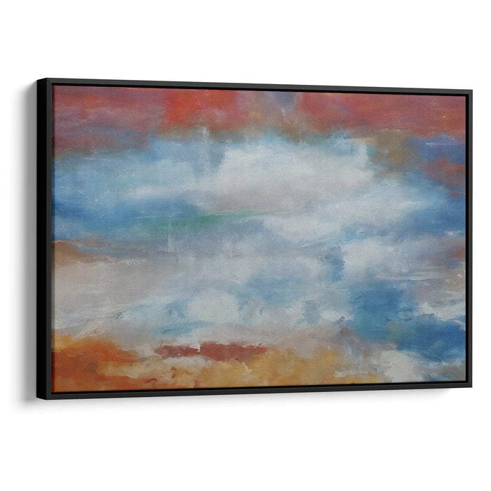 Abstract Rocky Mountains Print - Canvas Art Print by Kanvah