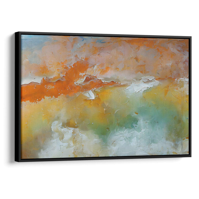 Abstract Rocky Mountains Print - Canvas Art Print by Kanvah