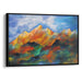 Abstract Rocky Mountains Print - Canvas Art Print by Kanvah