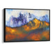 Abstract Rocky Mountains Print - Canvas Art Print by Kanvah