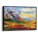 Abstract Rocky Mountains Print - Canvas Art Print by Kanvah