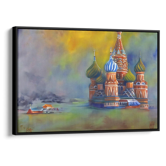 Abstract St. Basil's Cathedral Print - Canvas Art Print by Kanvah