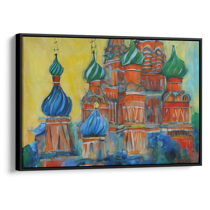 Abstract St. Basil's Cathedral Print - Canvas Art Print by Kanvah