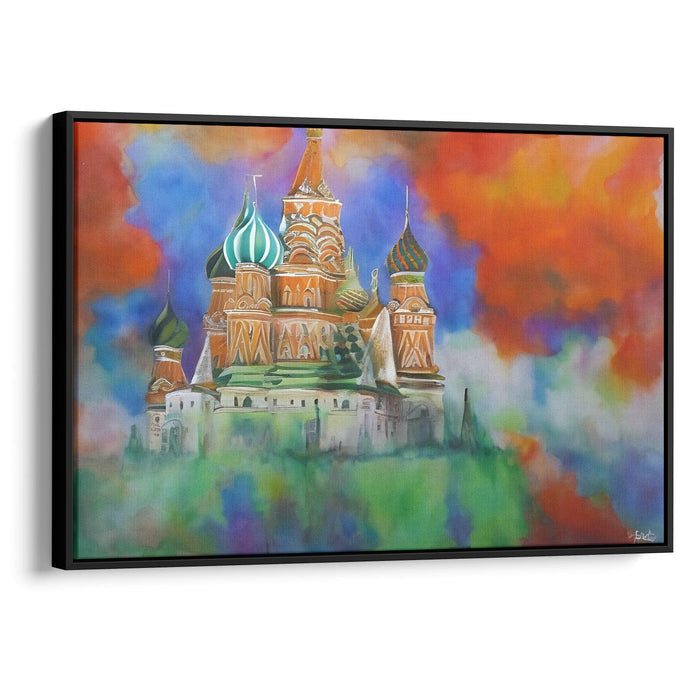 Abstract St. Basil's Cathedral Print - Canvas Art Print by Kanvah