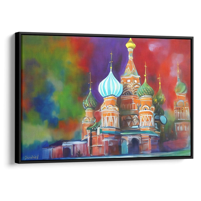 Abstract St. Basil's Cathedral Print - Canvas Art Print by Kanvah