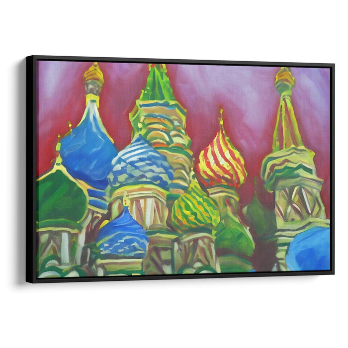 Abstract St. Basil's Cathedral Print - Canvas Art Print by Kanvah