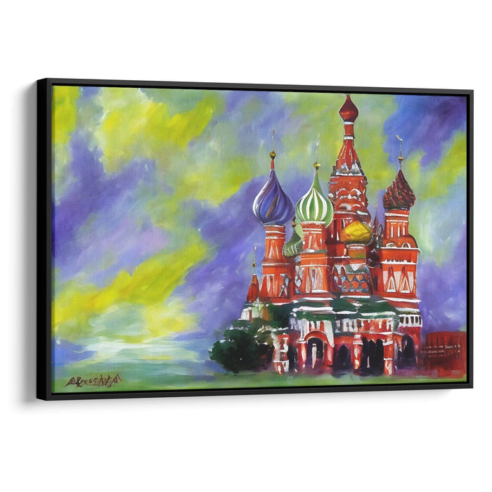 Abstract St. Basil's Cathedral Print - Canvas Art Print by Kanvah