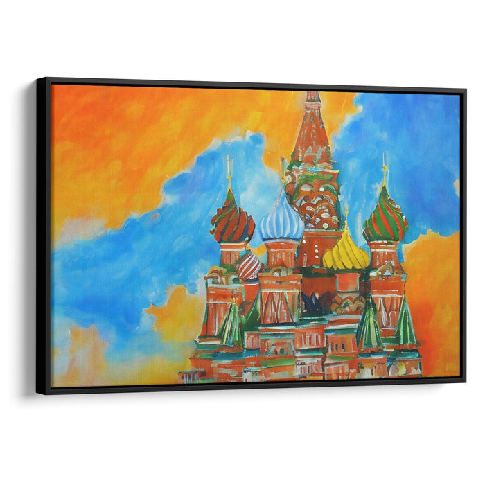 Abstract St. Basil's Cathedral Print - Canvas Art Print by Kanvah