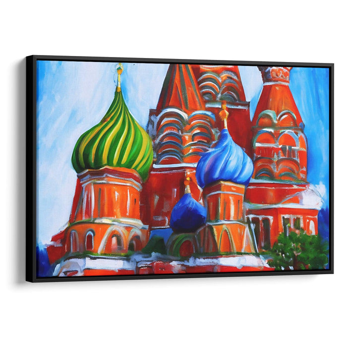 Abstract St. Basil's Cathedral Print - Canvas Art Print by Kanvah