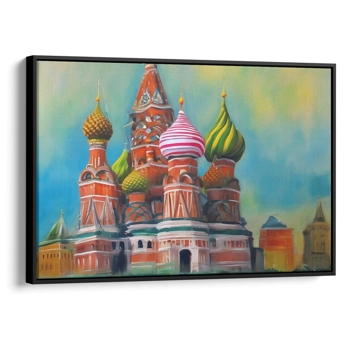 Abstract St. Basil's Cathedral Print - Canvas Art Print by Kanvah