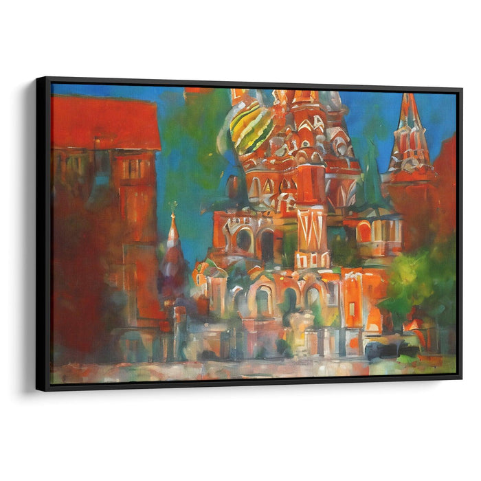 Abstract St. Basil's Cathedral Print - Canvas Art Print by Kanvah