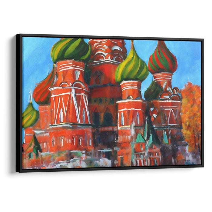 Abstract St. Basil's Cathedral Print - Canvas Art Print by Kanvah