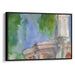 Abstract Colonnade of St. Peter's Basilica Print - Canvas Art Print by Kanvah