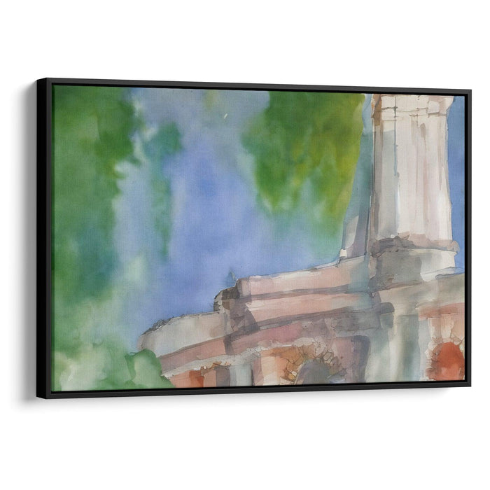 Abstract Colonnade of St. Peter's Basilica Print - Canvas Art Print by Kanvah