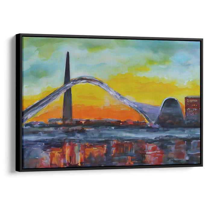 Abstract St. Louis Arch Print - Canvas Art Print by Kanvah