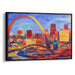 Abstract St. Louis Arch Print - Canvas Art Print by Kanvah