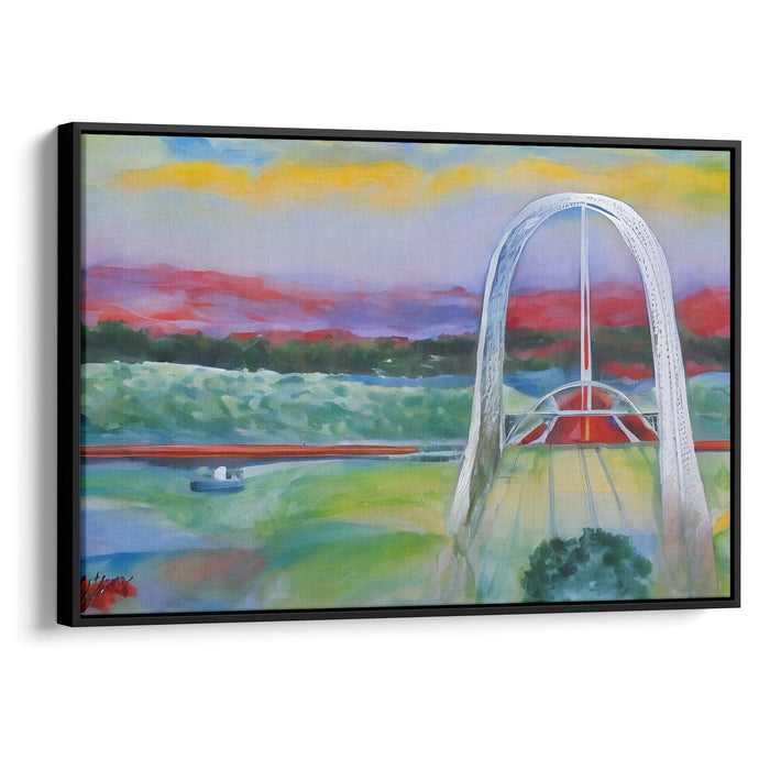 Abstract St. Louis Arch Print - Canvas Art Print by Kanvah