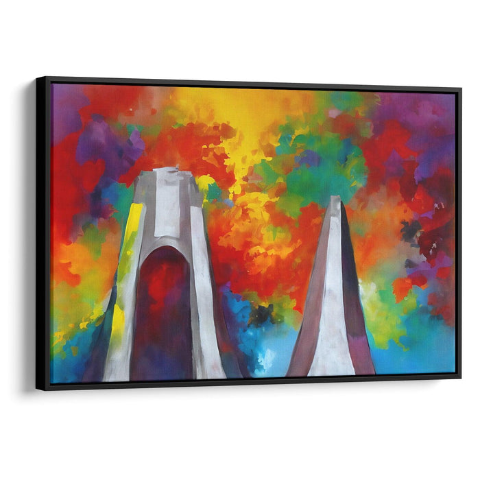 Abstract St. Louis Arch Print - Canvas Art Print by Kanvah