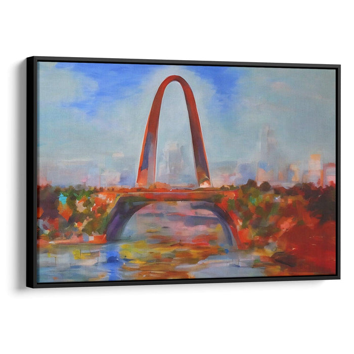 Abstract St. Louis Arch Print - Canvas Art Print by Kanvah